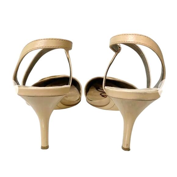 Sam Edelman “Othello” Slingback Heels Size 11M Snakeskin Embossed Leather-Flaw - Picture 4 of 7